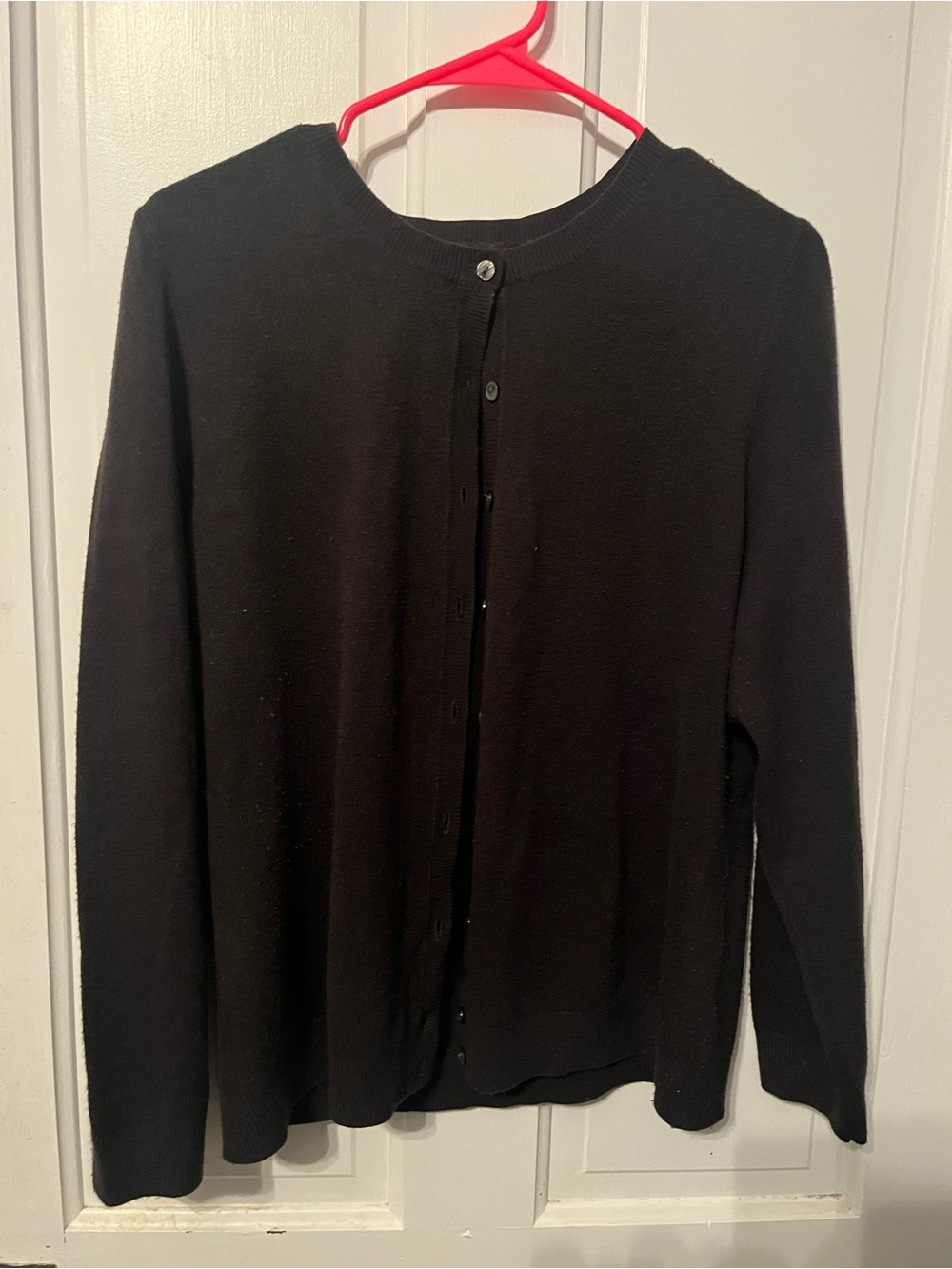 Classic Black Women’s Button-Front Sweater